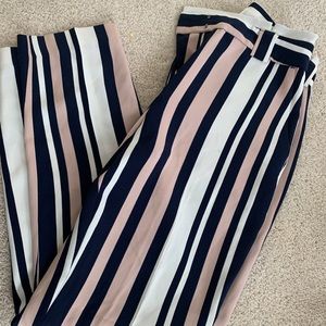 Striped Ankle Length Trousers